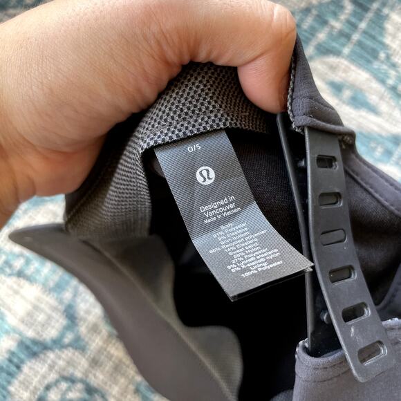 Lululemon Fast and Free Running Hat Snapback Black Dark Gray Athleisur‎ - Picture 6 of 6